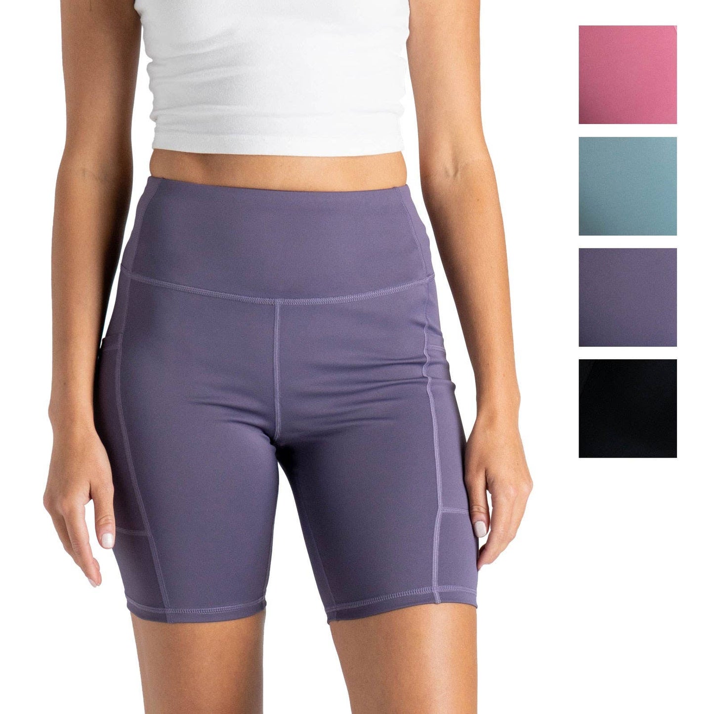 FITKICKS CROSSOVERS Bike Shorts Open Stock: XL, Purple