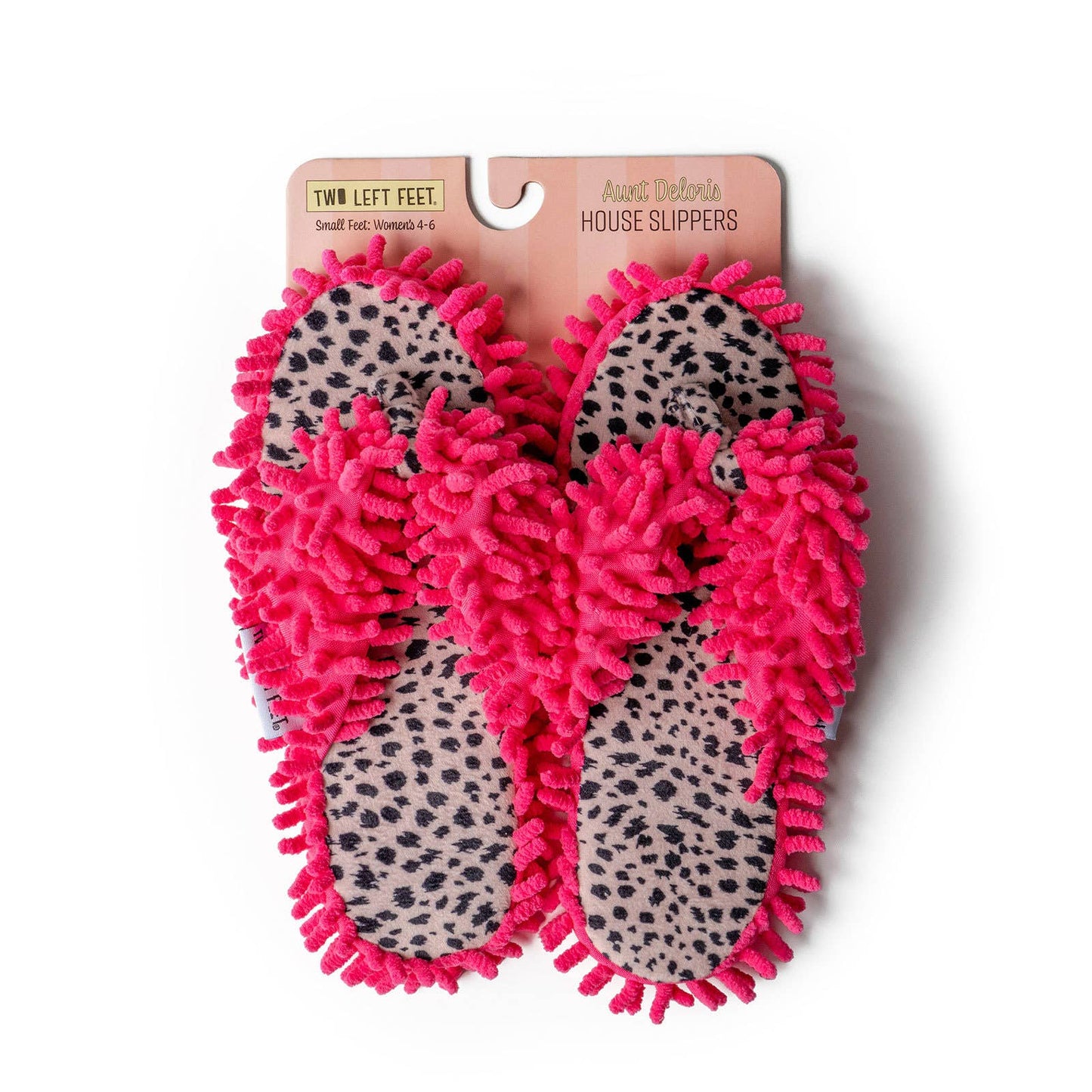 Two Left Feet Aunt Deloris House Slippers Open Stock: Frisky Feline, Big