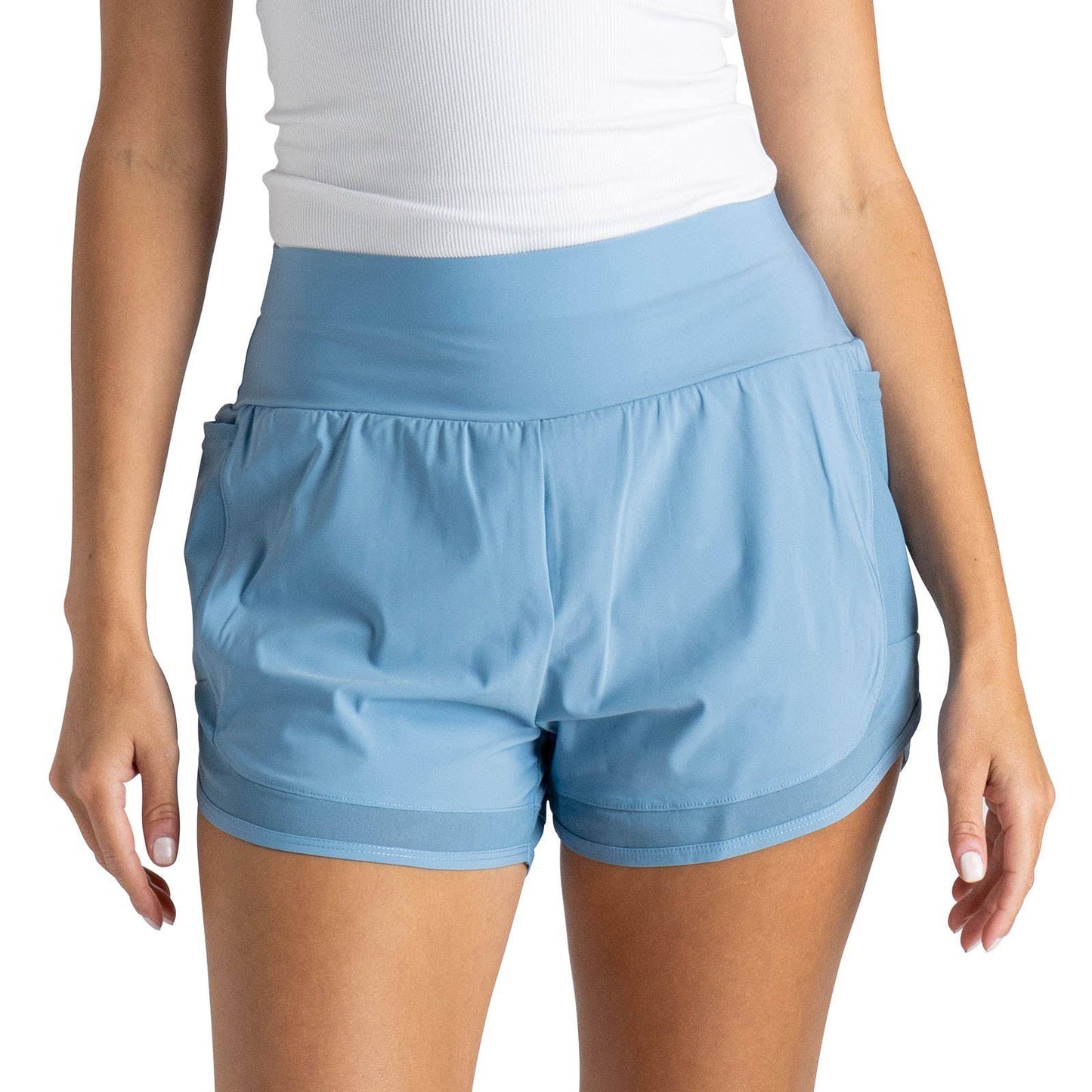 FITKICKS Airlight Track Shorts Open Stock: Medium, Gray