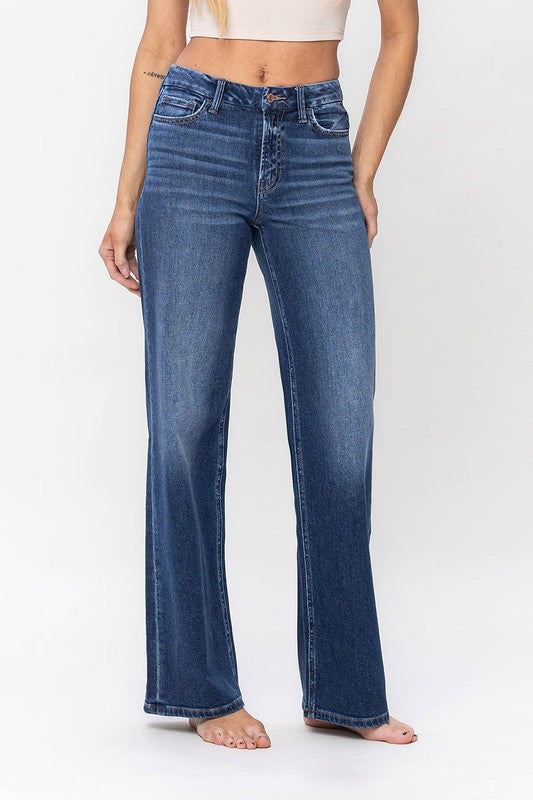 High Rise Loose Fit Jeans Flying Monkey