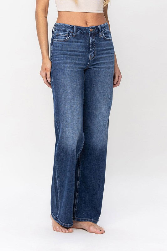 High Rise Loose Fit Jeans Flying Monkey