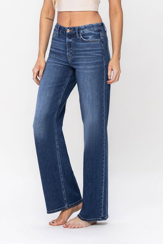 High Rise Loose Fit Jeans Flying Monkey