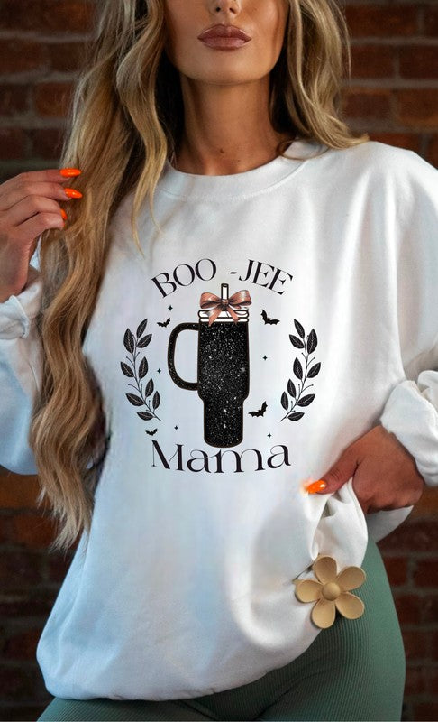 Boo Jee Mama Graphic Crewneck Sweatshirt