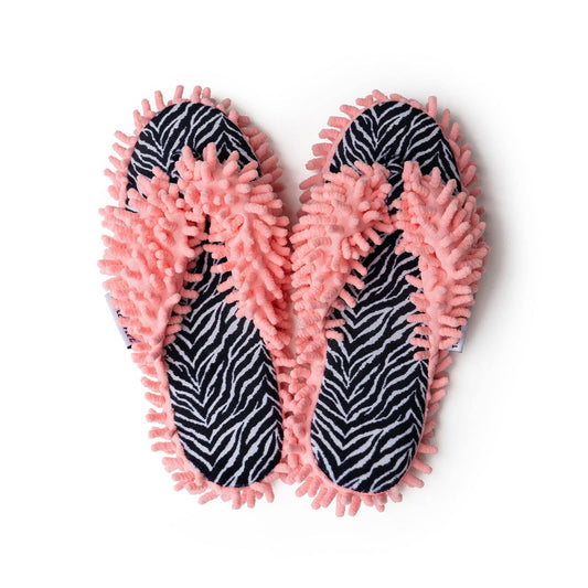 Two Left Feet Aunt Deloris House Slippers Open Stock: Wild Mama, Big