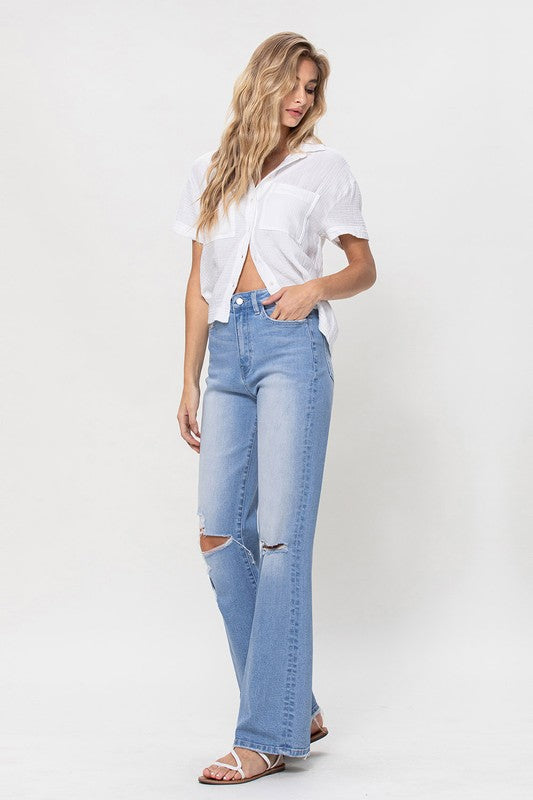 High Rise Vintage Flare Jeans Flying Monkey