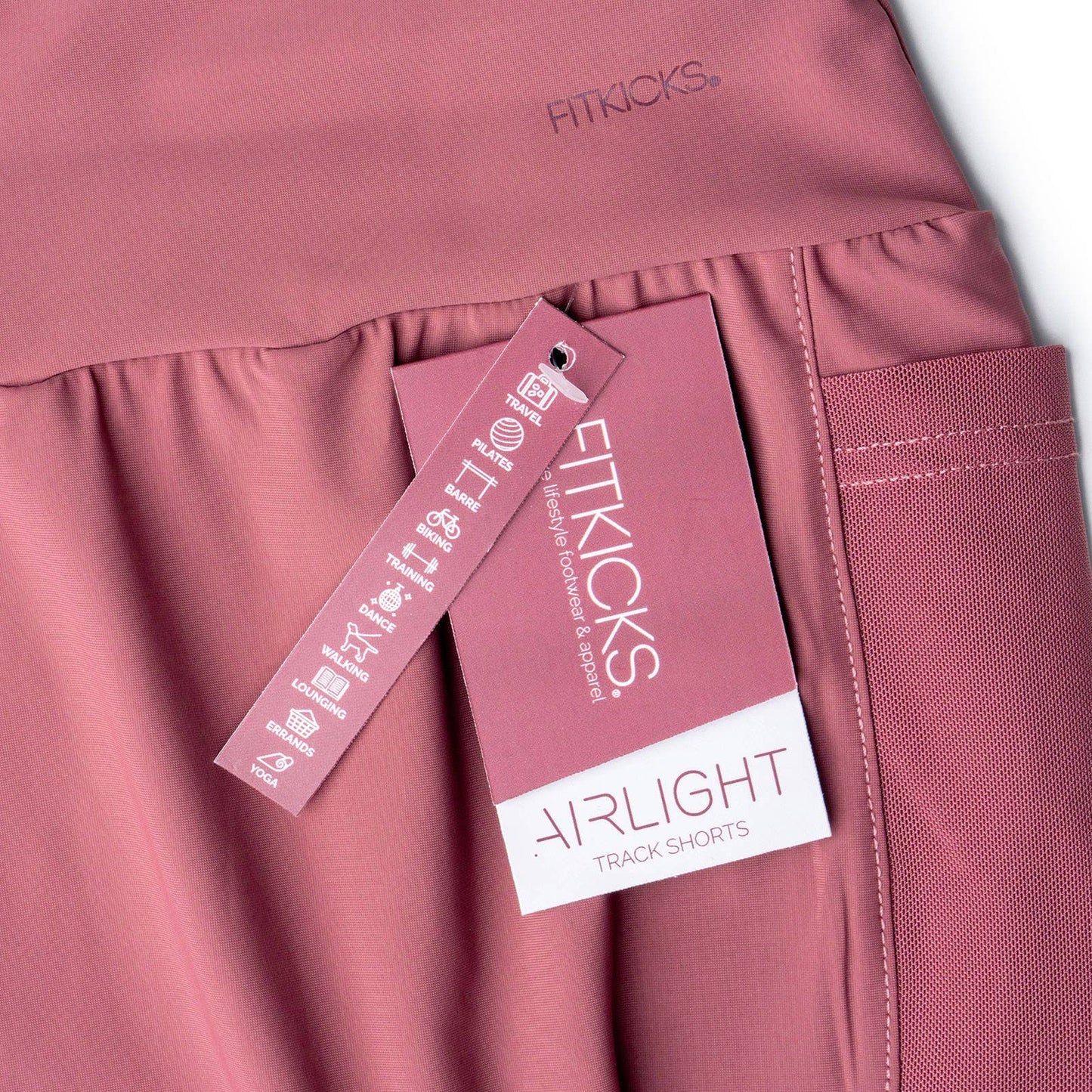 FITKICKS Airlight Track Shorts Open Stock: Medium, Gray