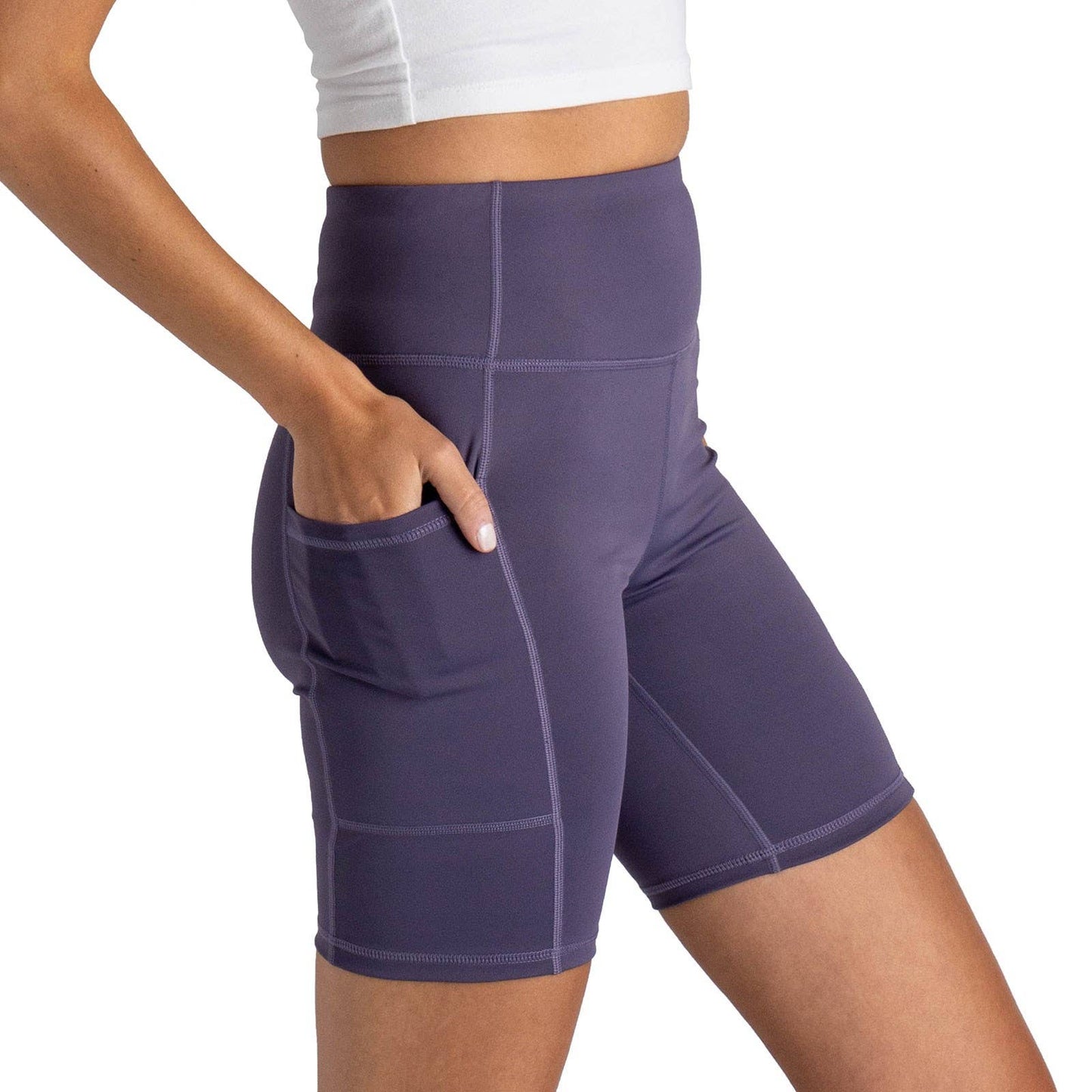 FITKICKS CROSSOVERS Bike Shorts Open Stock: XL, Purple