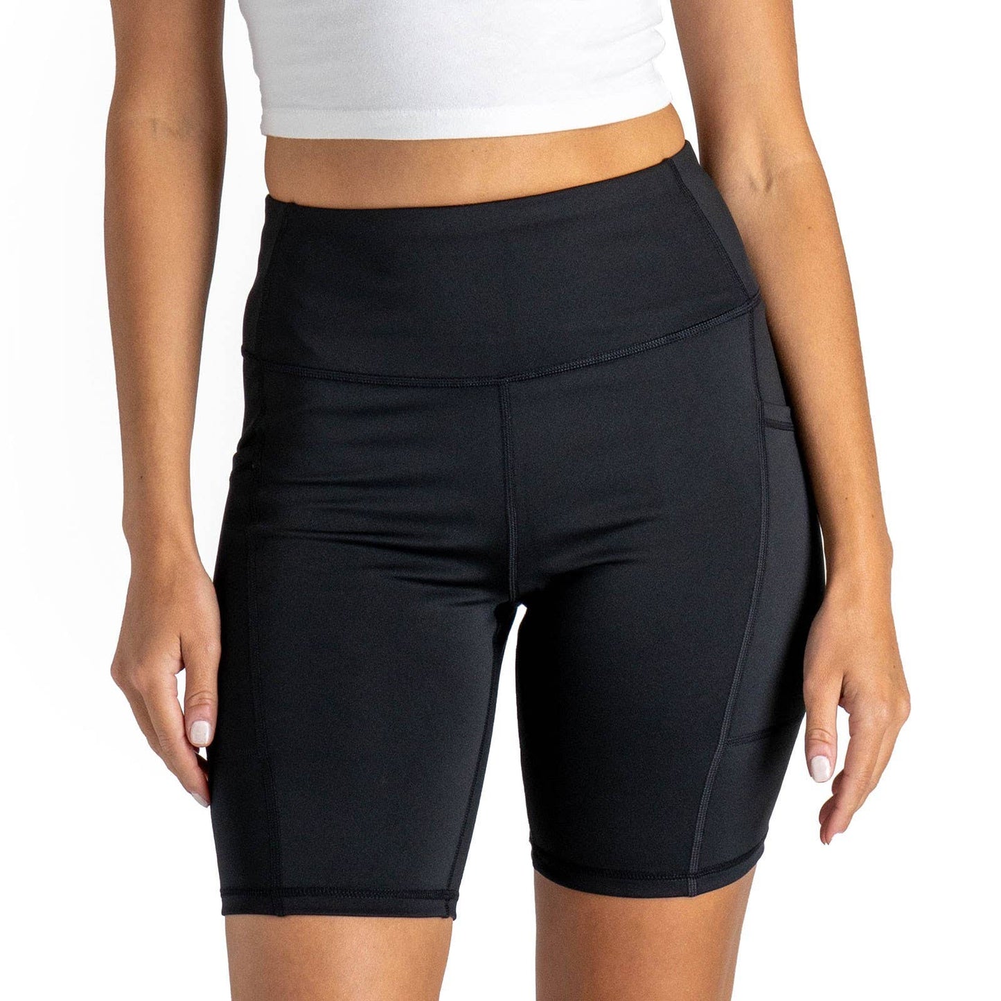 FITKICKS CROSSOVERS Bike Shorts Open Stock: Medium, Black