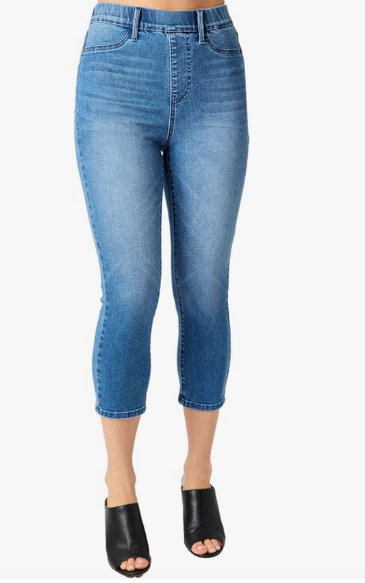 High Waist Pull On Jean