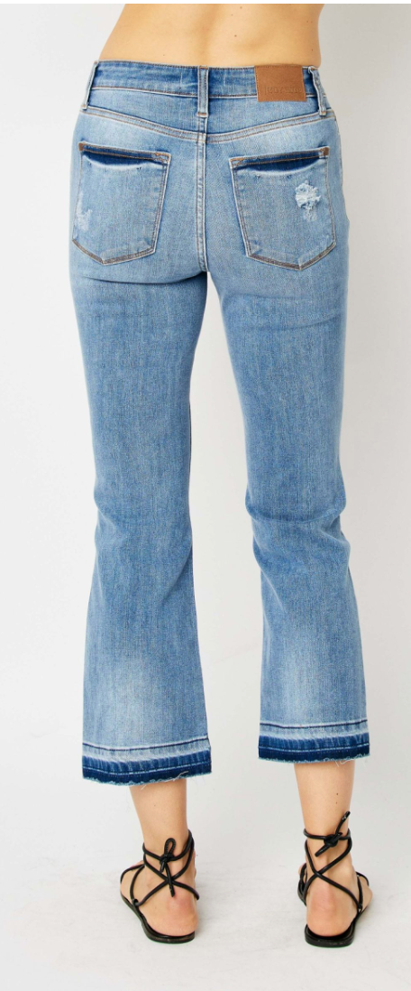 Mid Rise Crop Boot Cut