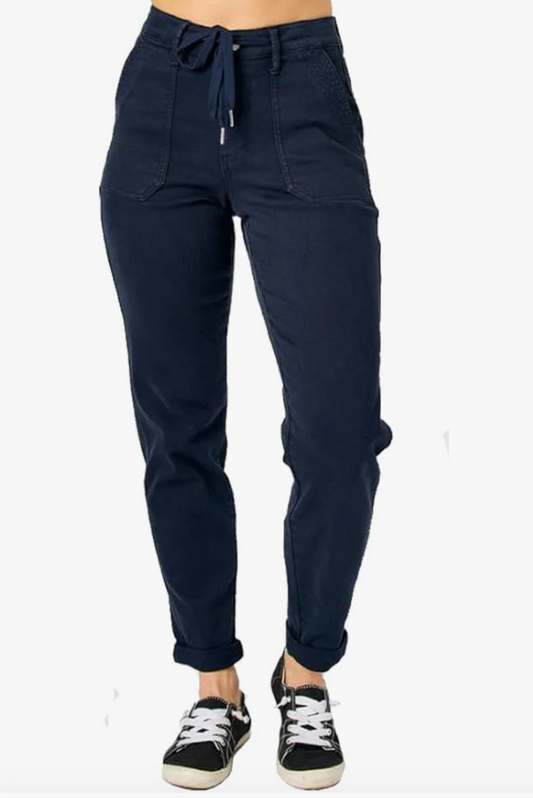 High Waist Cuffed Jogger Judy Blue