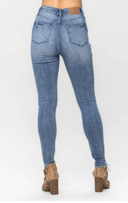 High Waist Tummy Control Vintage Skinny Jean