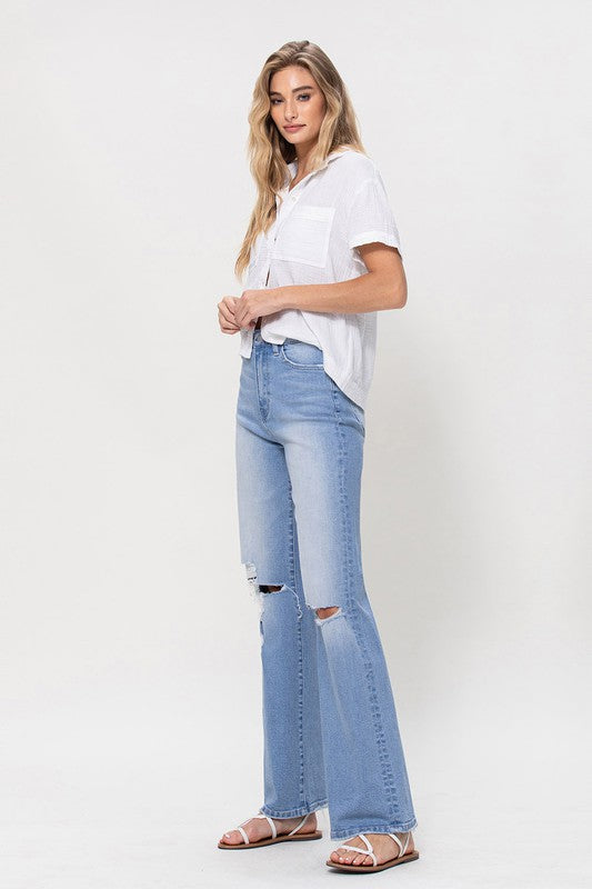 High Rise Vintage Flare Jeans Flying Monkey