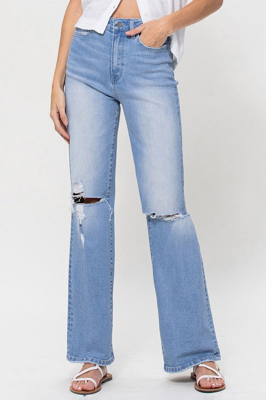 High Rise Vintage Flare Jeans Flying Monkey